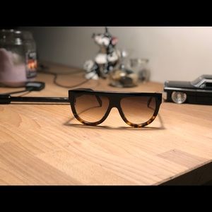 CELINE SHADOW 41026 SHIELD; black to tortoise